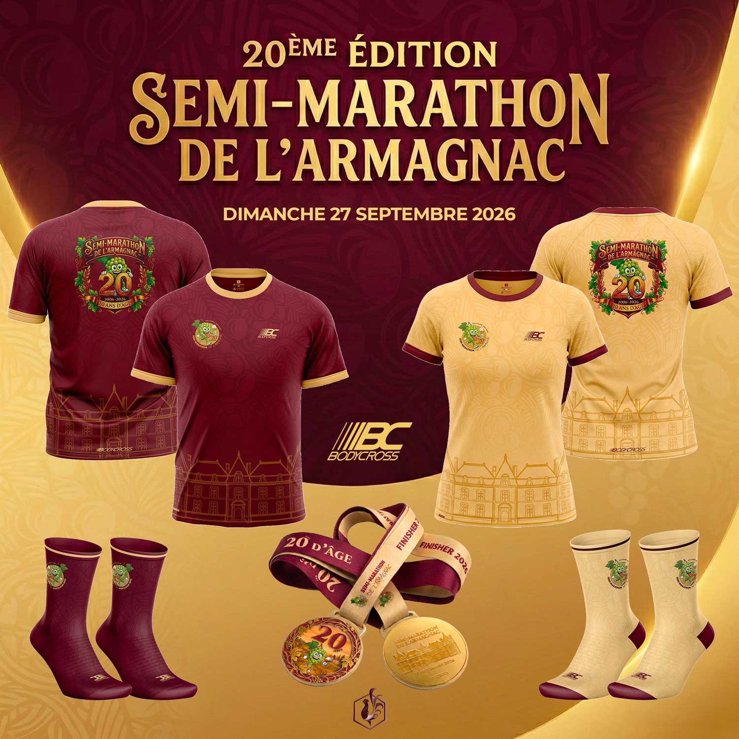 mockup-goodies-web Collection 20ème édition semi-marathon de l'Armagnac